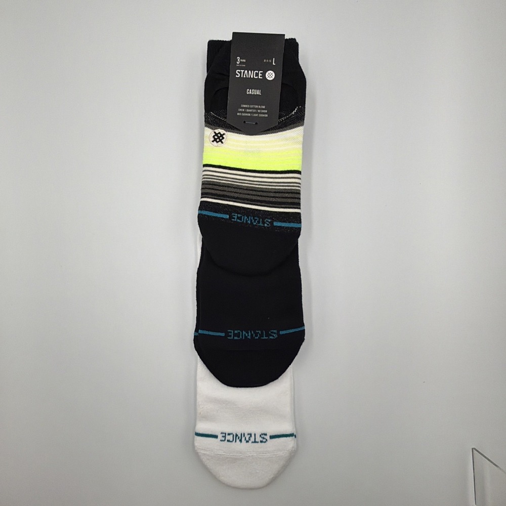 Stance Men's Icon Series Socks - 3 Pack, Size: Men's Large (9-13) **NEW**